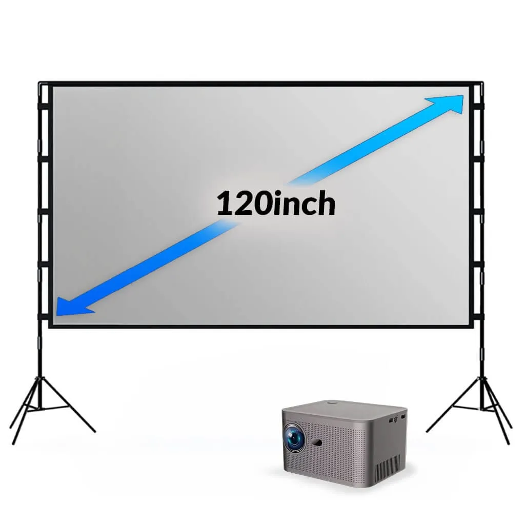 120" Backyard Cinema Package (ALR) — Outdoor Cinema Pro