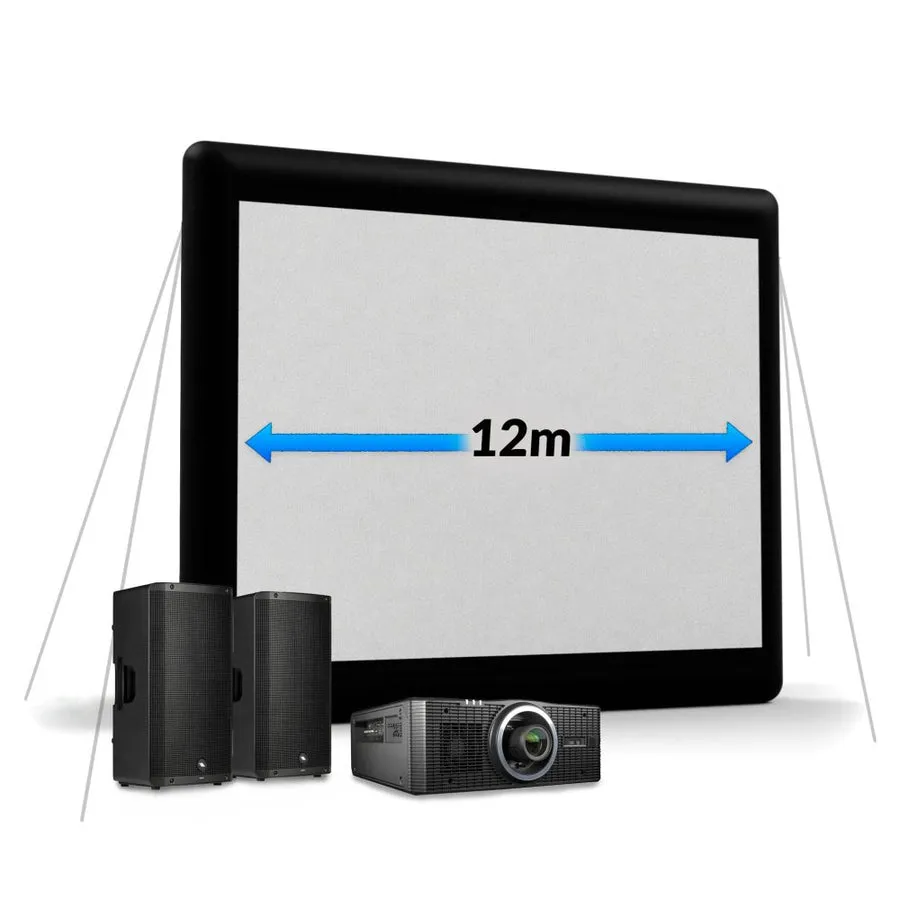 12m Inflatable Mattress Sealed Projection Screen