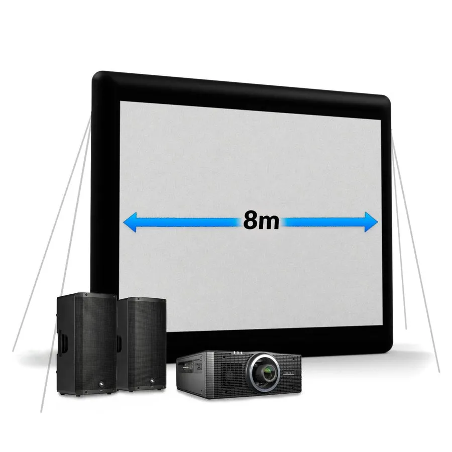 8m Inflatable Mattress Sealed Projection Screen