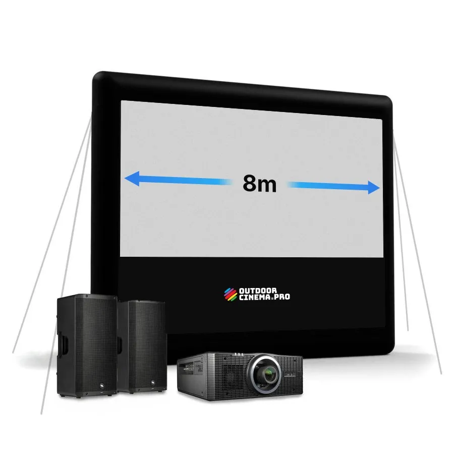 8m Inflatable Mattress Sealed Projection Screen