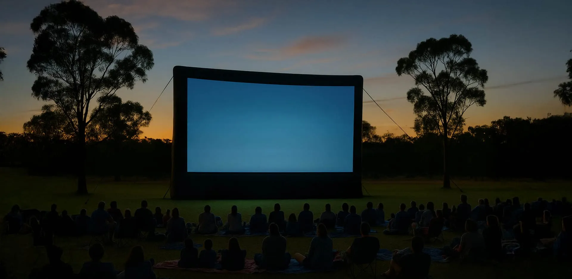 The full range of Outdoor Cinema Pro screen and projection solutions