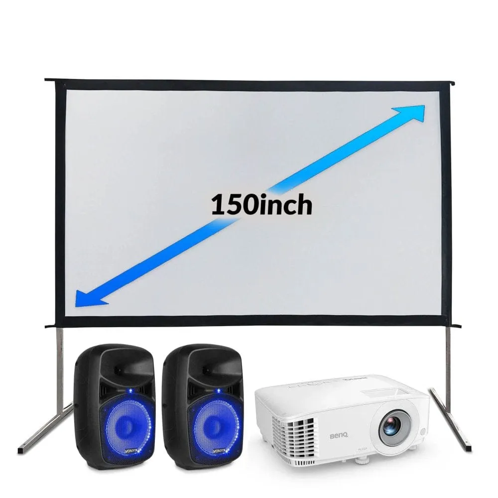 150" Fast Fold Cinema Package — Outdoor Cinema Pro