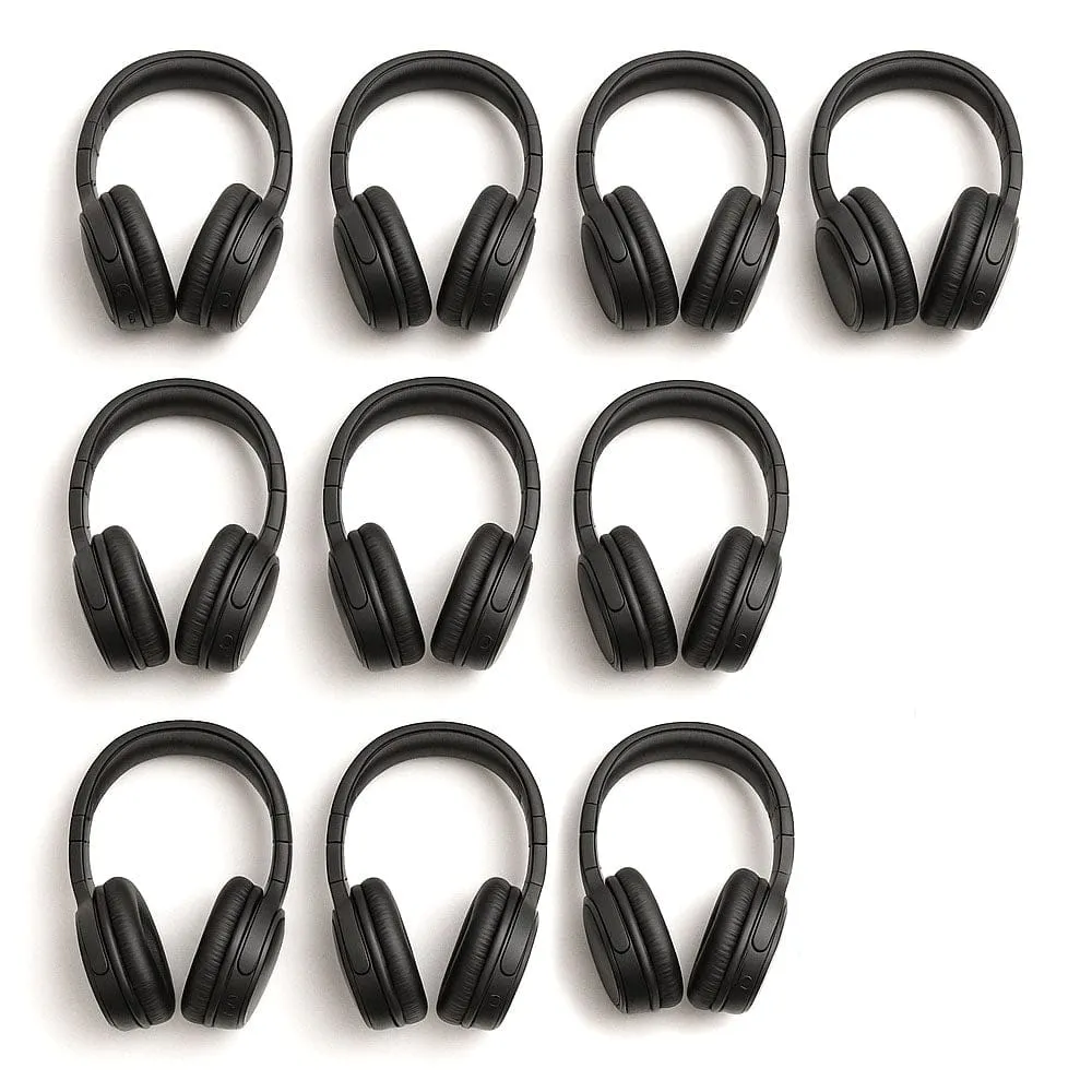 Wireless Headsets (x10) and Transmitter — Outdoor Cinema Pro